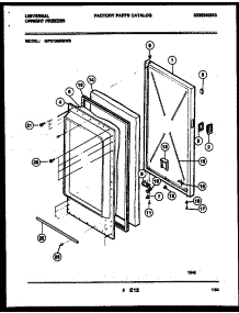 02 - Door Parts parts for Frigidaire Freezer MFU12M0BW0 from AppliancePartsPros.com