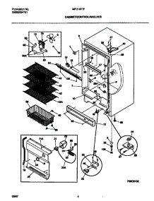 03 - Cabinet / Control / Shelves parts for Frigidaire Freezer MFU16F7FW0 from AppliancePartsPros.com