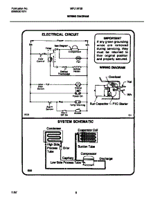 05 - Wiring Diagram parts for Frigidaire Freezer MFU16F3BW7 from AppliancePartsPros.com