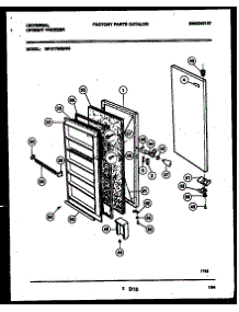 02 - Door Parts parts for Frigidaire Freezer MFU17M3BW0 from AppliancePartsPros.com