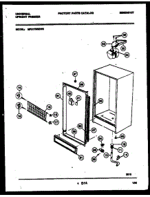 03 - Cabinet Parts parts for Frigidaire Freezer MFU17M3BW0 from AppliancePartsPros.com
