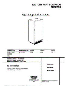 Universal / Multiflex (Frigidaire) Frigidaire / Freezr - P5995345534 Cover parts for Frigidaire Freezer MFU17F3GW7 from AppliancePartsPros.com