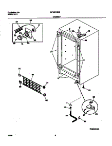 03 - Cabinet parts for Frigidaire Freezer MFU21M3GW2 from AppliancePartsPros.com