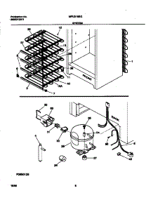 04 - System parts for Frigidaire Freezer MFU21M3GW2 from AppliancePartsPros.com