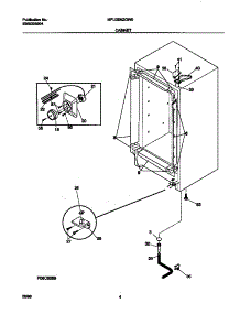 03 - Cabinet parts for Frigidaire Freezer MFU09M2GW0 from AppliancePartsPros.com