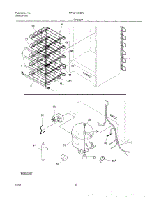 07 - System parts for Frigidaire Freezer MFU21M3GW3 from AppliancePartsPros.com
