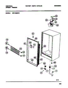 03 - Cabinet parts for Frigidaire Freezer MFU14M2BW2 from AppliancePartsPros.com