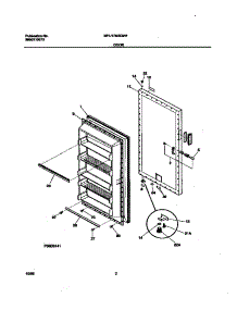 02 - Door parts for Frigidaire Freezer MFU17M3GW1 from AppliancePartsPros.com