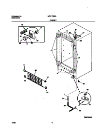 03 - Cabinet parts for Frigidaire Freezer MFU17M3GW1 from AppliancePartsPros.com