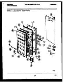 02 - Door Parts parts for Frigidaire Freezer MFU17M3AW1 from AppliancePartsPros.com