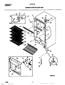 03 - Cabinet / Control / Shelves parts for Frigidaire Freezer MFU20F3BW4 from AppliancePartsPros.com