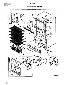 03 - Cabinet / Control / Shelves parts for Frigidaire Freezer MFU20F7FW1 from AppliancePartsPros.com