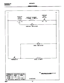 06 - Wiring Diagram parts for Frigidaire Range MEF300PXWE from AppliancePartsPros.com