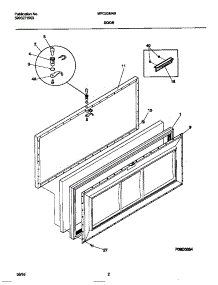 02 - Door parts for Frigidaire Freezer MFC23M4BW5 from AppliancePartsPros.com