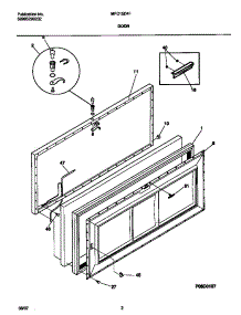02 - Door parts for Frigidaire Freezer MFC15D4FW1 from AppliancePartsPros.com