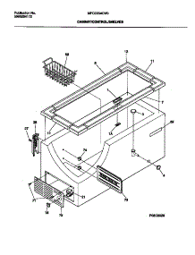 03 - Cabinet / Control / Shelves parts for Frigidaire Freezer MFC23S4CW0 from AppliancePartsPros.com