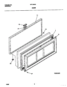 02 - Door parts for Frigidaire Freezer MFC18M0EW0 from AppliancePartsPros.com