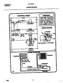 05 - Wiring Diagram parts for Frigidaire Freezer MFC18M0EW0 from AppliancePartsPros.com