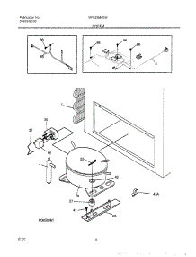07 - System parts for Frigidaire Freezer MFC25M4GW3 from AppliancePartsPros.com