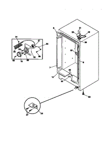 03 - Cabinet / Control / Shelves parts for Frigidaire Freezer MFU12M0BW2 from AppliancePartsPros.com