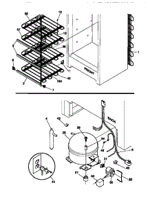 04 - System parts for Frigidaire Freezer MFU12M0BW2 from AppliancePartsPros.com