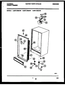 03 - Cabinet Parts parts for Frigidaire Freezer MFU12M2AW0 from AppliancePartsPros.com