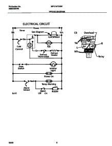 05 - Wiring Diagram parts for Frigidaire Freezer MFU14F3GW6 from AppliancePartsPros.com