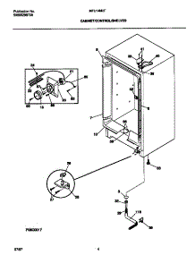 03 - Cabinet / Control / Shelves parts for Frigidaire Freezer MFU14M2FW1 from AppliancePartsPros.com