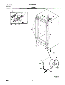 03 - Cabinet parts for Frigidaire Freezer MFU12M2GW0 from AppliancePartsPros.com