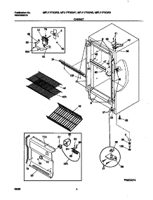 03 - Cabinet parts for Frigidaire Freezer MFU17F3GW2 from AppliancePartsPros.com