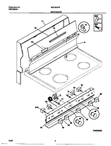 02 - Backguard parts for Frigidaire Range MEF302PBDH from AppliancePartsPros.com