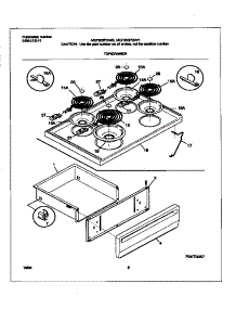 04 - Top / Drawer parts for Frigidaire Range MEF303PGWY from AppliancePartsPros.com
