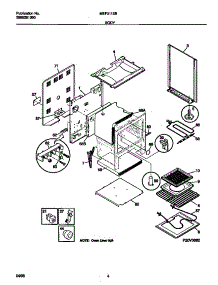 03 - Body parts for Frigidaire Range MEF311SBDE from AppliancePartsPros.com