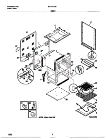 03 - Body parts for Frigidaire Range MEF311SBDD from AppliancePartsPros.com