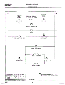 06 - Wiring Diagram parts for Frigidaire Range MEF322BBDE from AppliancePartsPros.com