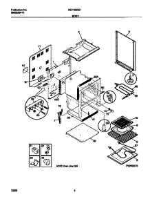 03 - Body parts for Frigidaire Range MEF322BBWB from AppliancePartsPros.com