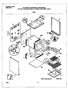 03 - Body parts for Frigidaire Range MEF322BGDD from AppliancePartsPros.com