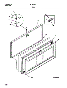 02 - Door parts for Frigidaire Freezer MFC07M3BW2 from AppliancePartsPros.com