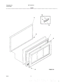 03 - Door parts for Frigidaire Freezer MFC07M3FW3 from AppliancePartsPros.com