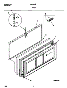 02 - Door parts for Frigidaire Freezer MFC09M6BW3 from AppliancePartsPros.com
