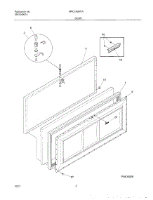 03 - Door parts for Frigidaire Freezer MFC15M4FW3 from AppliancePartsPros.com
