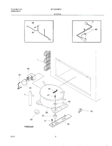 07 - System parts for Frigidaire Freezer MFC20M4FW4 from AppliancePartsPros.com