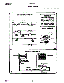 05 - Wiring Diagram parts for Frigidaire Freezer MFU12M2BW4 from AppliancePartsPros.com
