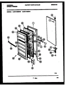 02 - Door Parts parts for Frigidaire Freezer MFU14M2BW0 from AppliancePartsPros.com