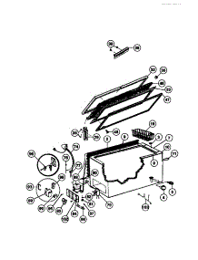 02 - Door, Cabinet, And Unit parts for Frigidaire Freezer MFC13M3BW1 from AppliancePartsPros.com