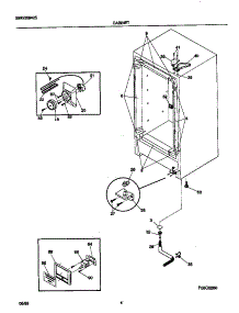03 - Cabinet parts for Frigidaire Freezer MFU14D2GW0 from AppliancePartsPros.com