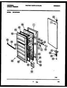 02 - Door Parts parts for Frigidaire Freezer MFU20F3BW0 from AppliancePartsPros.com