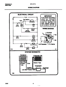 05 - Wiring Diagram parts for Frigidaire Freezer MFU14F1EW0 from AppliancePartsPros.com