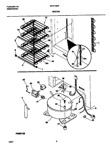 04 - System parts for Frigidaire Freezer MFU14D2FW1 from AppliancePartsPros.com