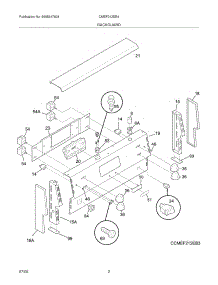 03 - Backguard parts for Frigidaire Range CMEF212EB4 from AppliancePartsPros.com